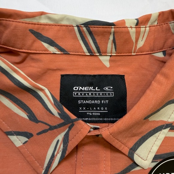 O'Neill Trvlr series 2XL UPF 50+ Short Sleeve Shirt Moisture Wicking Stretch NWT - Picture 13 of 15